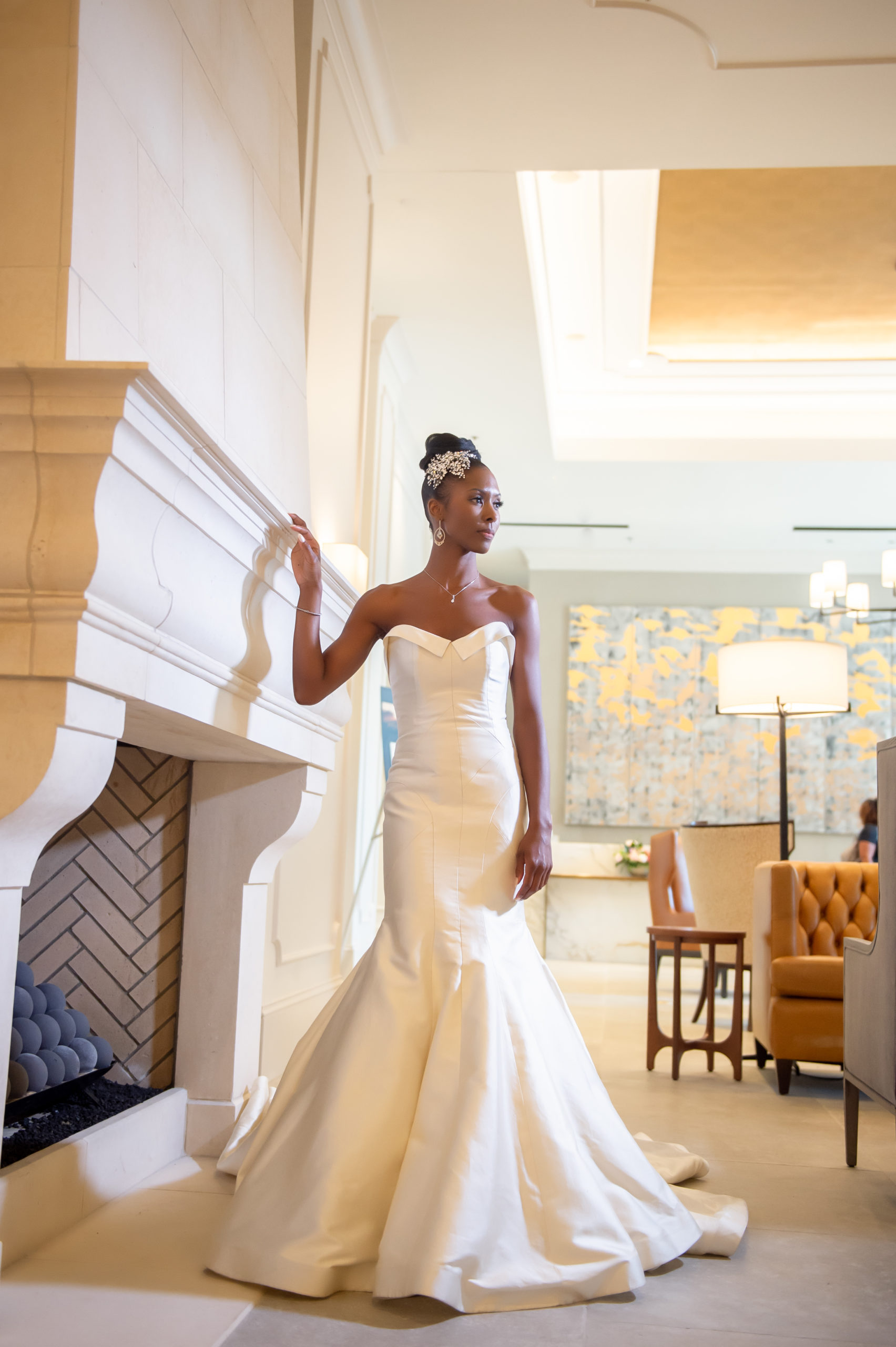 Most elegant bride at Chateau Elan Modern Wedding 