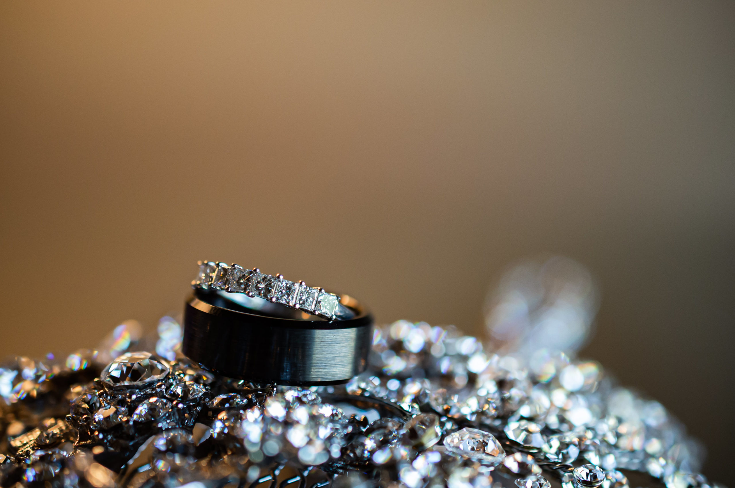 Ring shot for India and Dale Chateau Elan Modern Wedding 