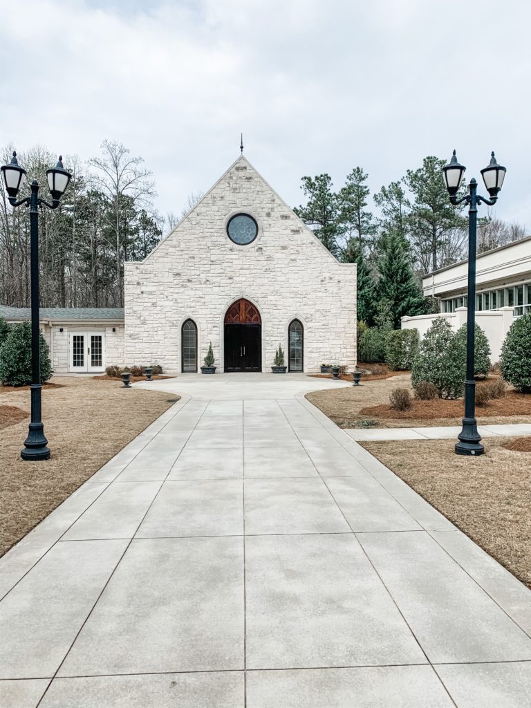 Ashton Gardens Atlanta- Front of the chapel