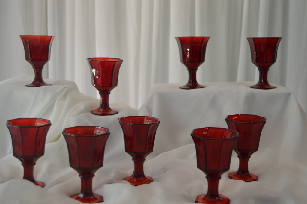 Red goblets rental